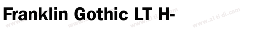 Franklin Gothic LT H字体转换